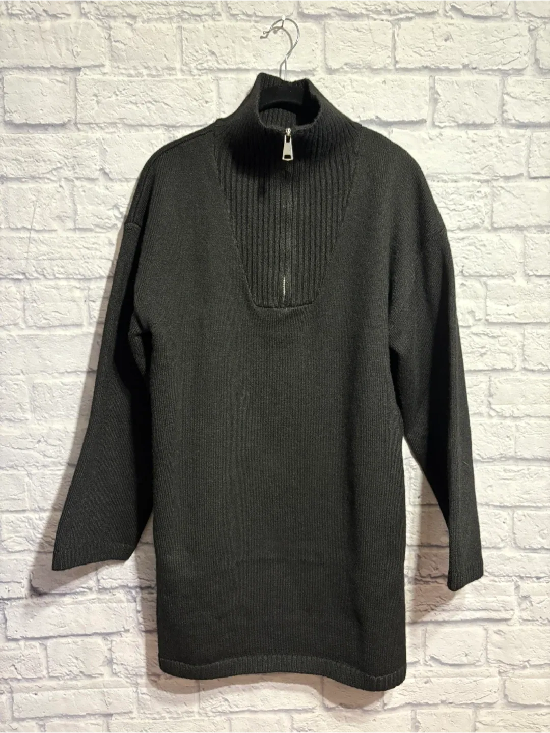 EUC Princess Polly Zip-Up Knit Sweater Dress S/M image indicator(3)