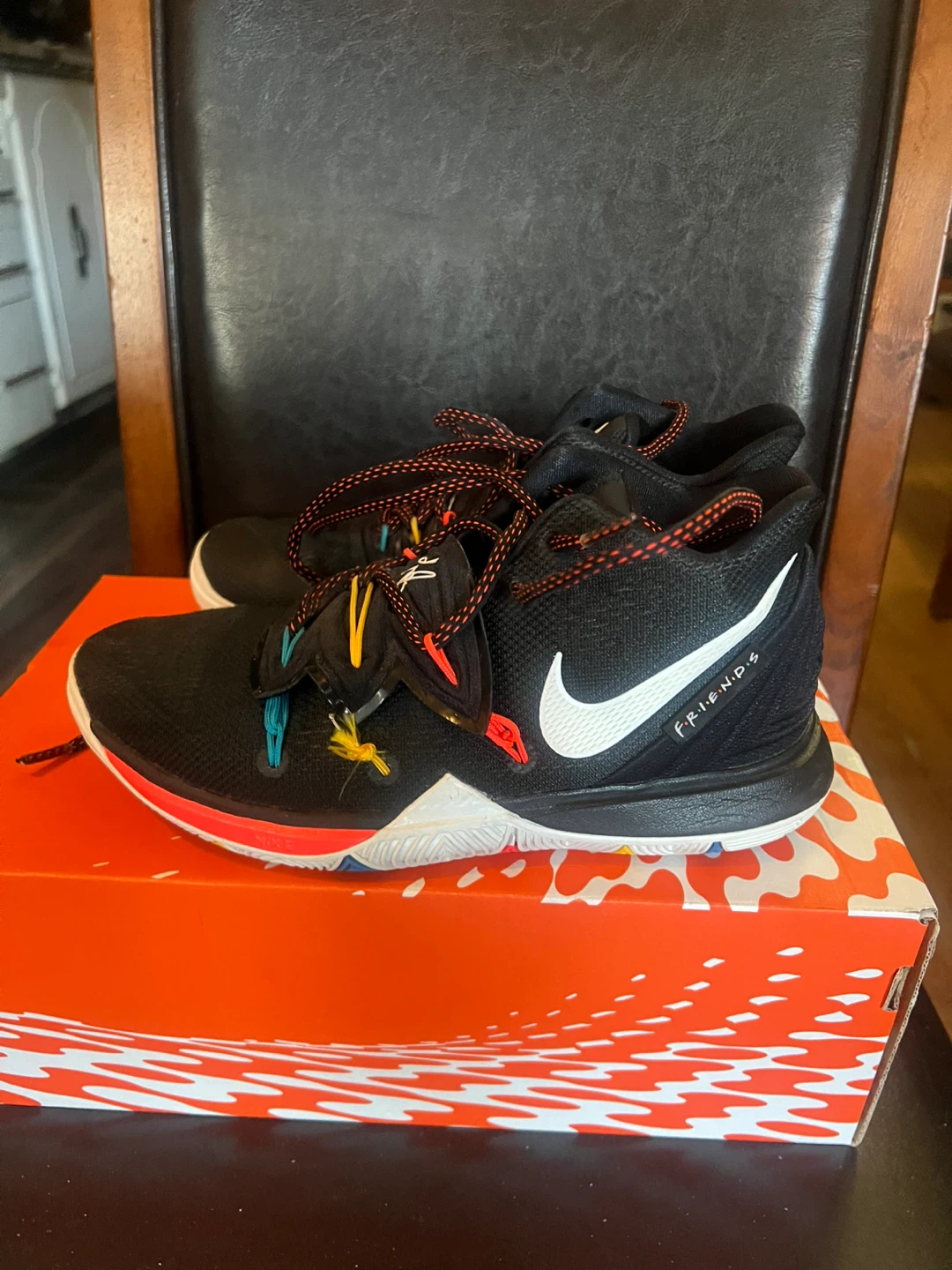 Nike Kyrie 5 'Friends' Black Youth Size 5Y