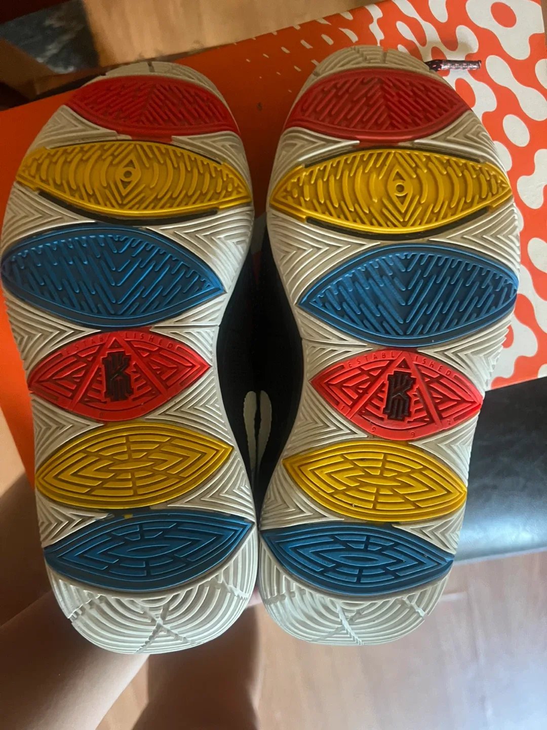 Nike Kyrie 5 'Friends' Black Youth Size 5Y image indicator(4)