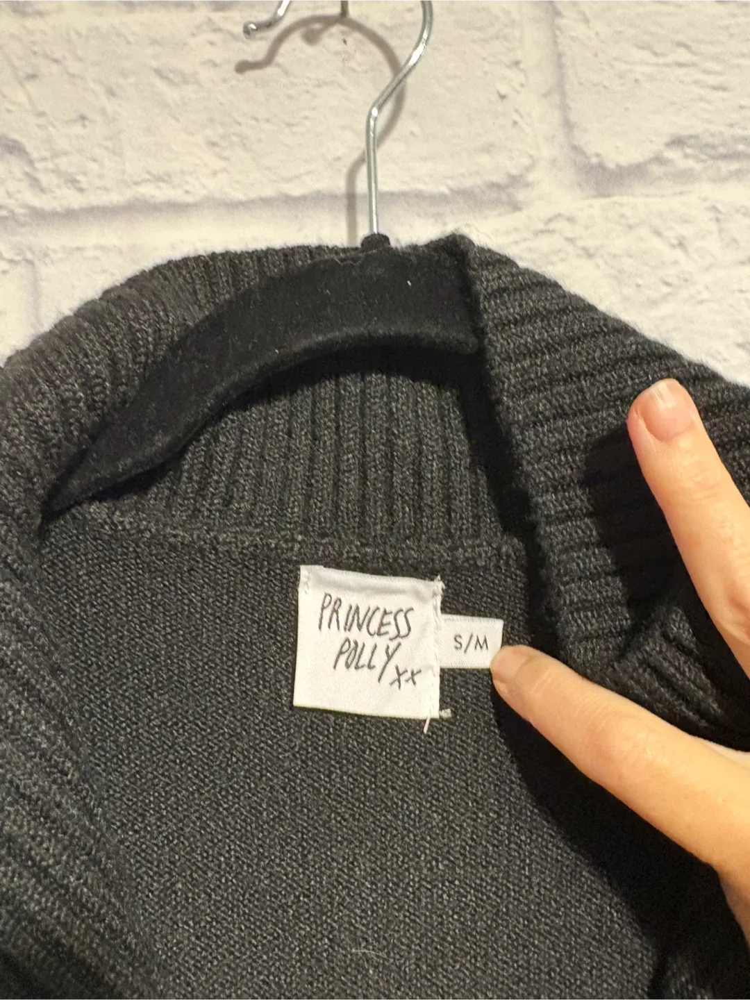 EUC Princess Polly Zip-Up Knit Sweater Dress S/M image indicator(8)