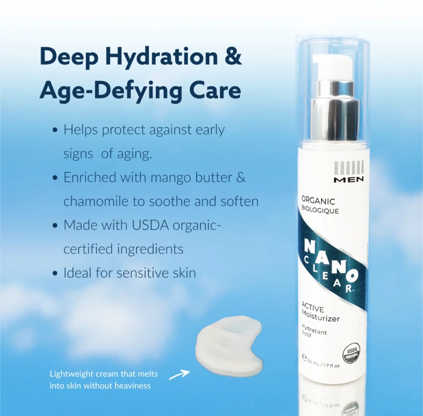 New Nano Clear Active Mens Moisturizer 50ml thumbnail