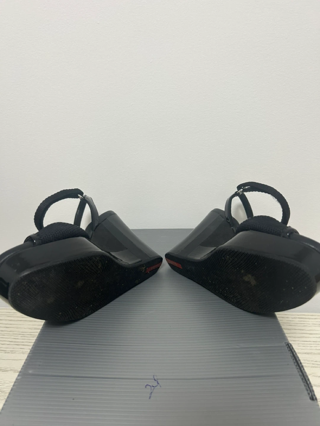 Prada Black Wedge Sandals - photo 4
