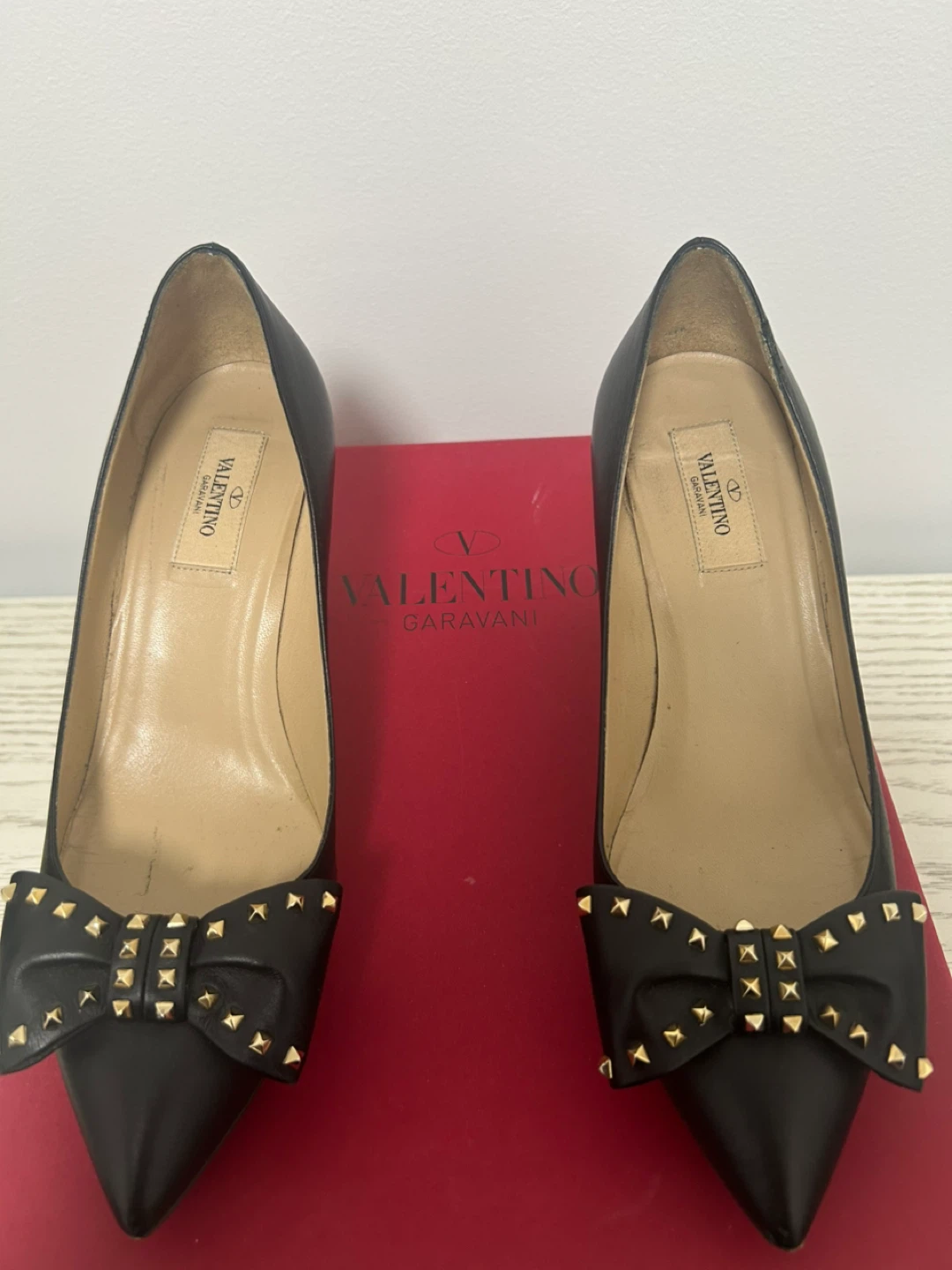 Valentino Black Leather Pumps