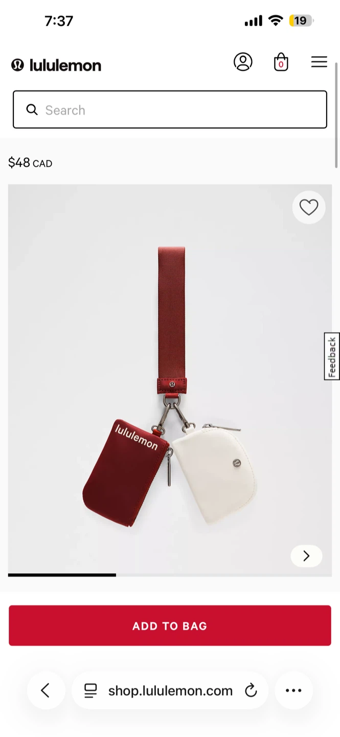 (Rockwood/Light Ivory) Lululemon Dual Pouch Wristlet - photo 2