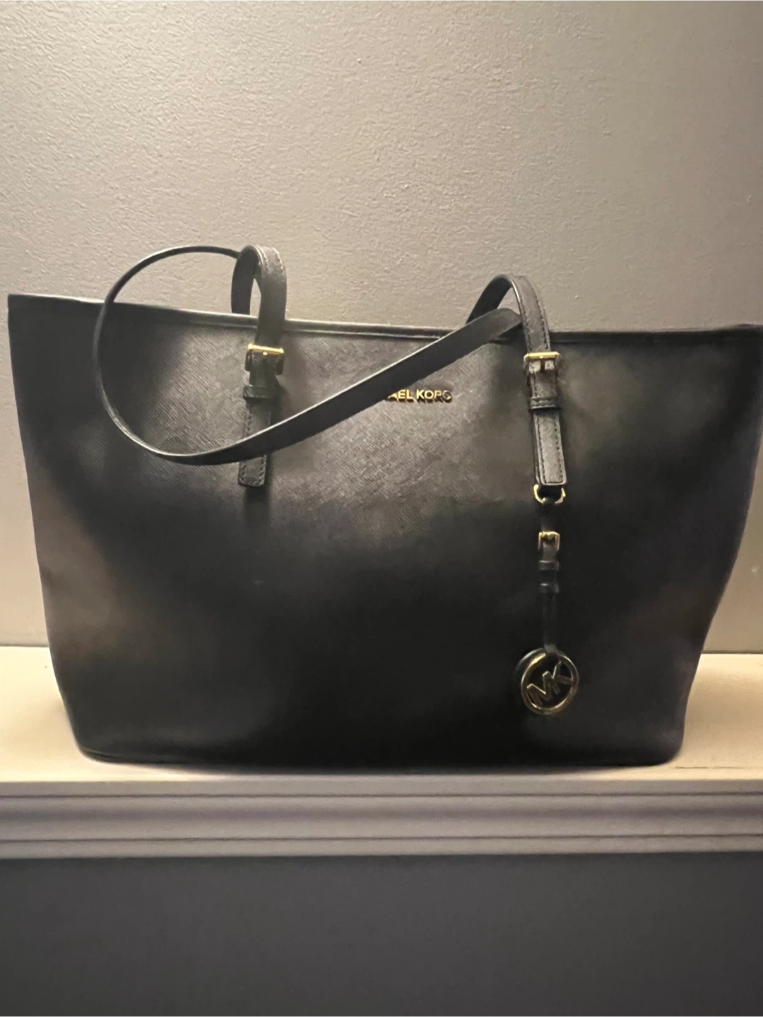 Michael Kors Quinn Large Pebbled Leather Tote Bag