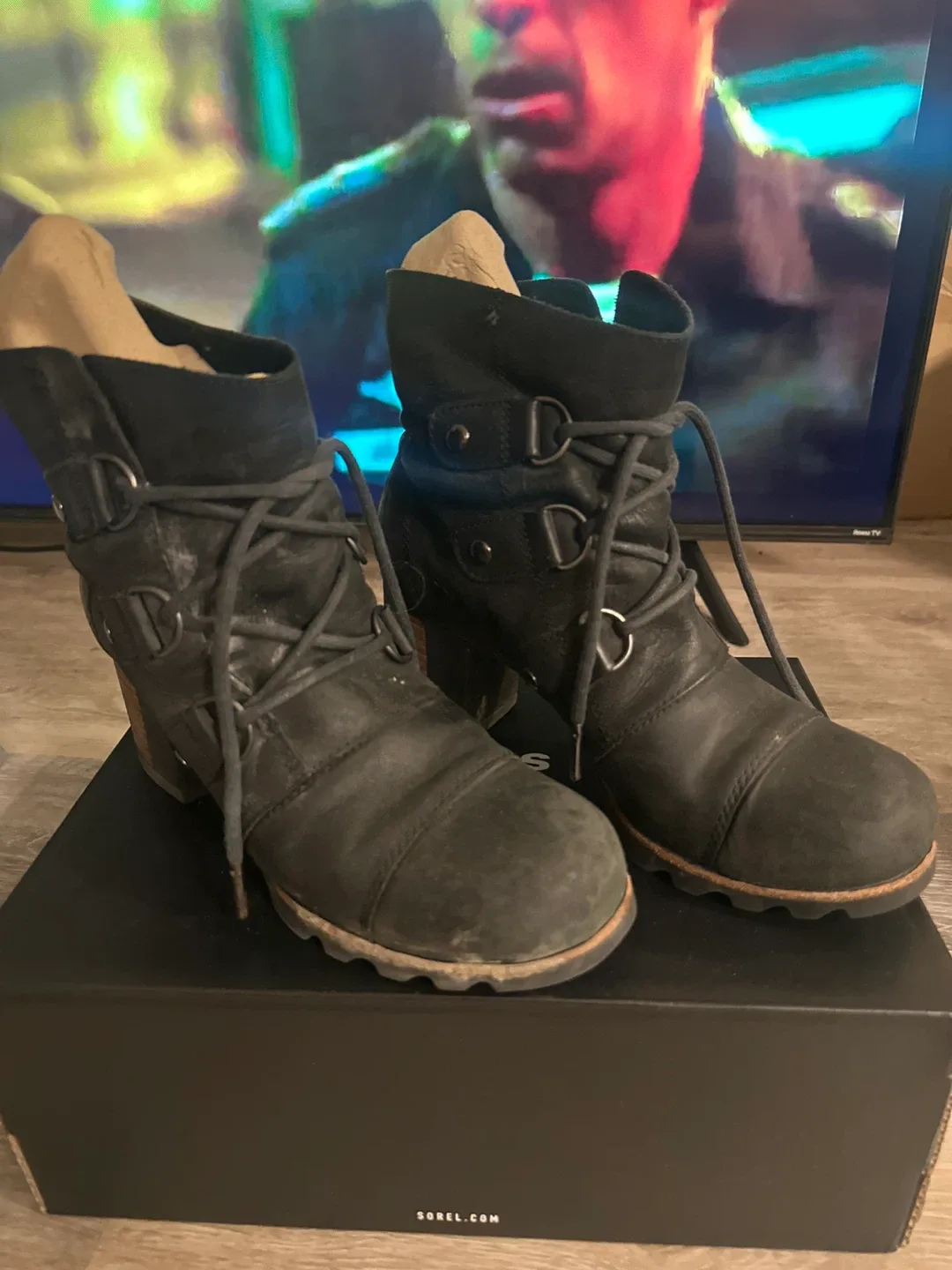 Sorel Women's Cate Lace Boot - Black, Size 8 thumbnail