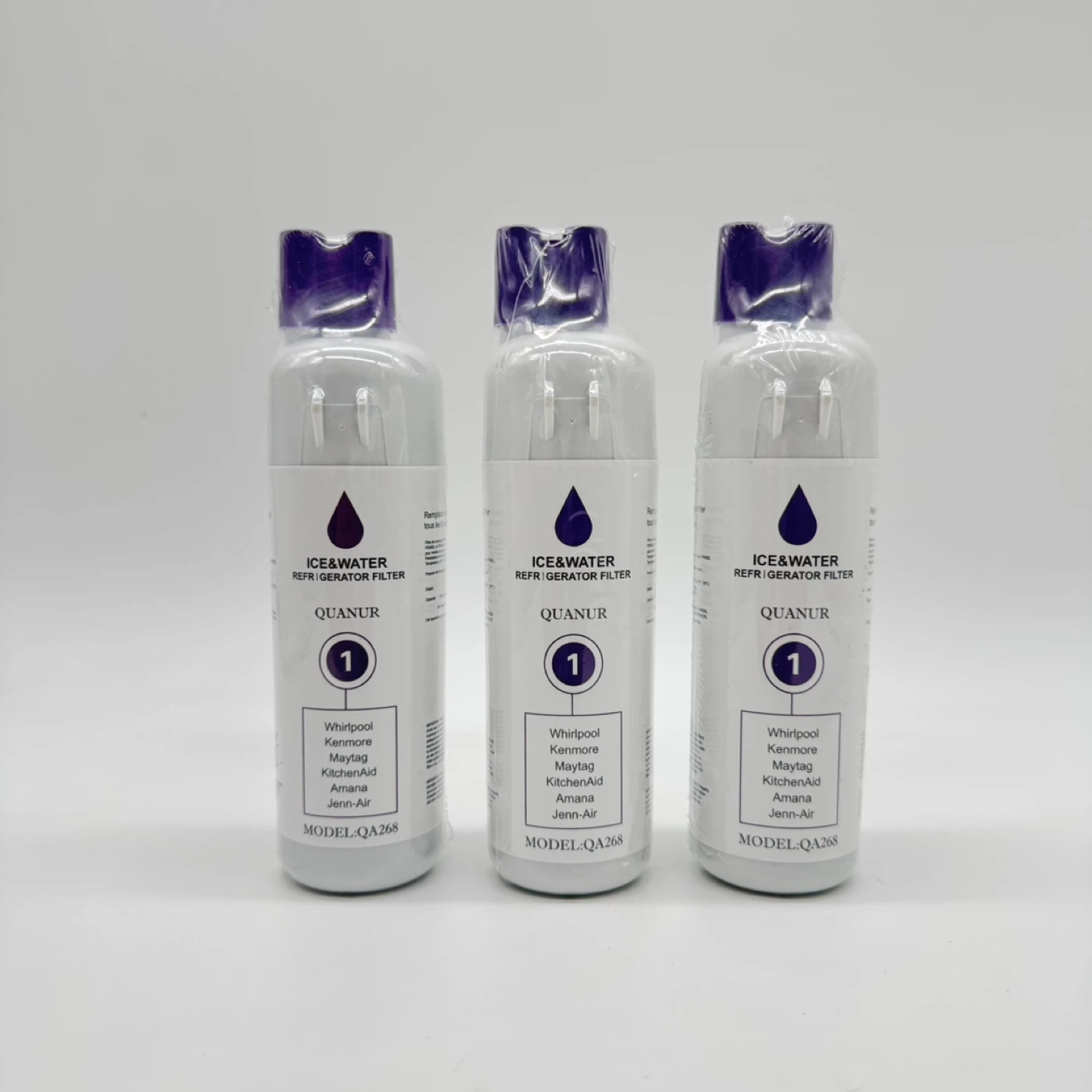 3 Filters ID Refrigerator Ice & Water Filter
