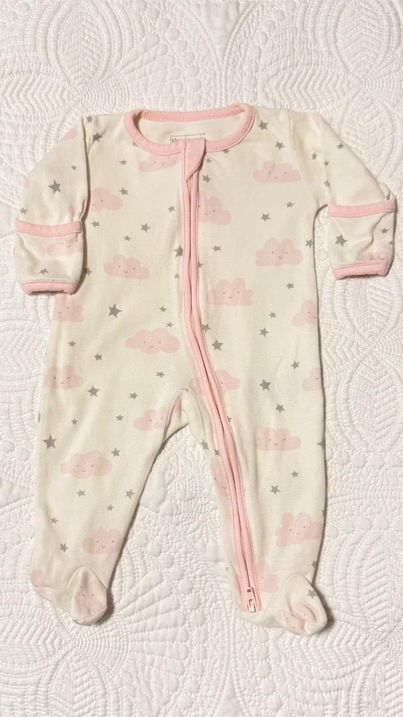 Kissy Kissy Newborn Footed Pajamas image indicator(2)