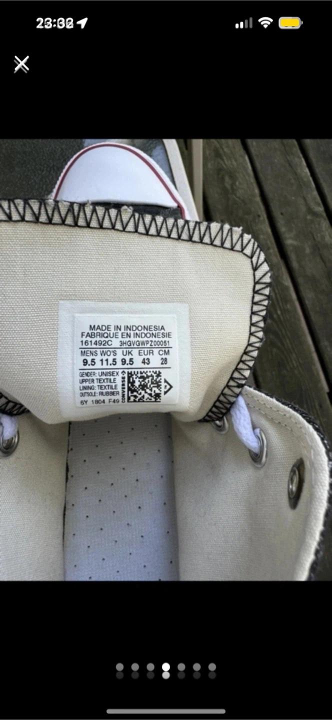 New Converse men's sneakers, priced at $75[Size: US 9.5 ］ - photo 4