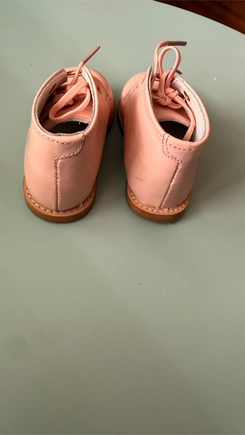 Josmo Classic Pink Leather Baby Hightops- Size 5 image indicator(4)