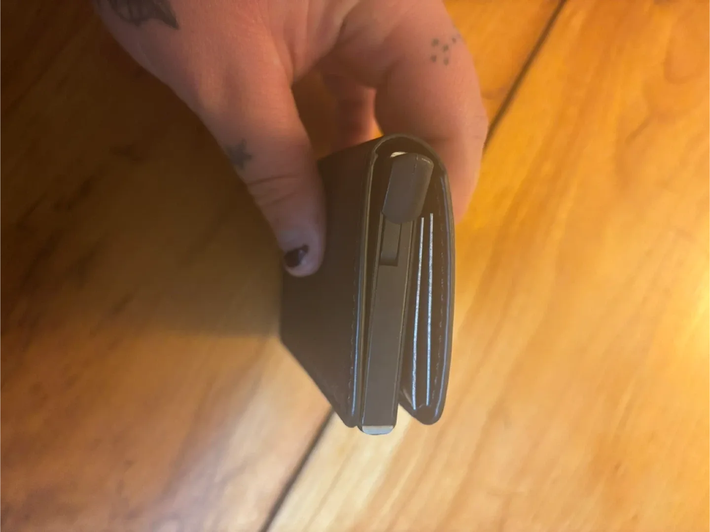 Leather Card Holder Wallet - Black image indicator(5)