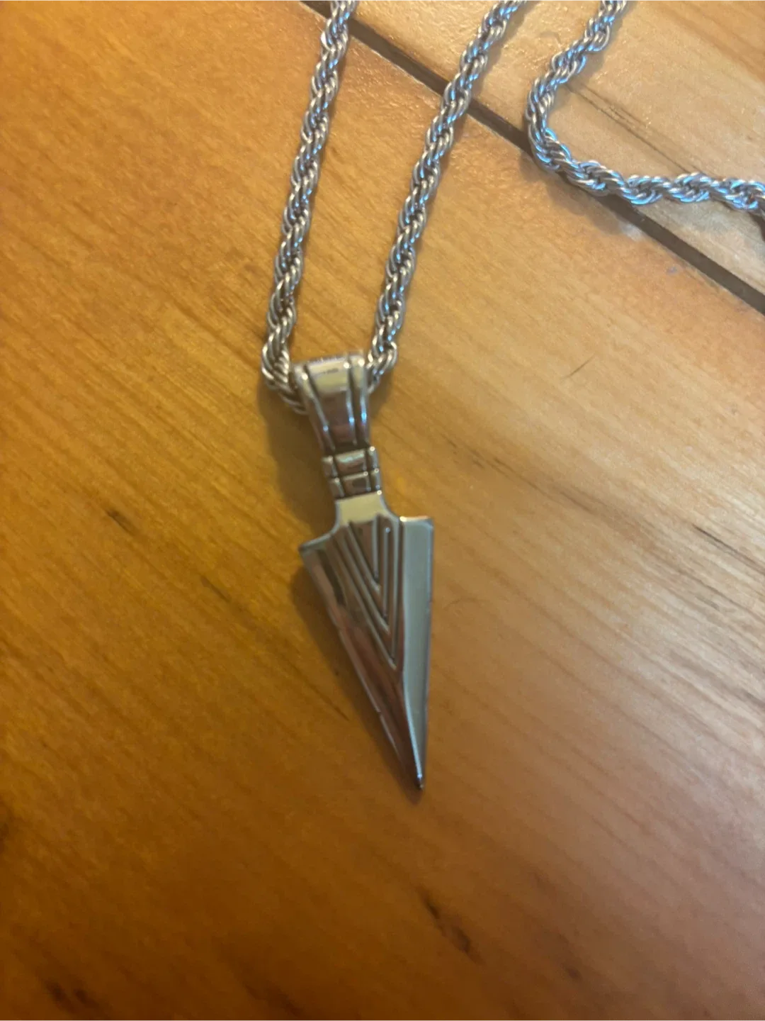 Silver Arrowhead Pendant Necklace image indicator(2)