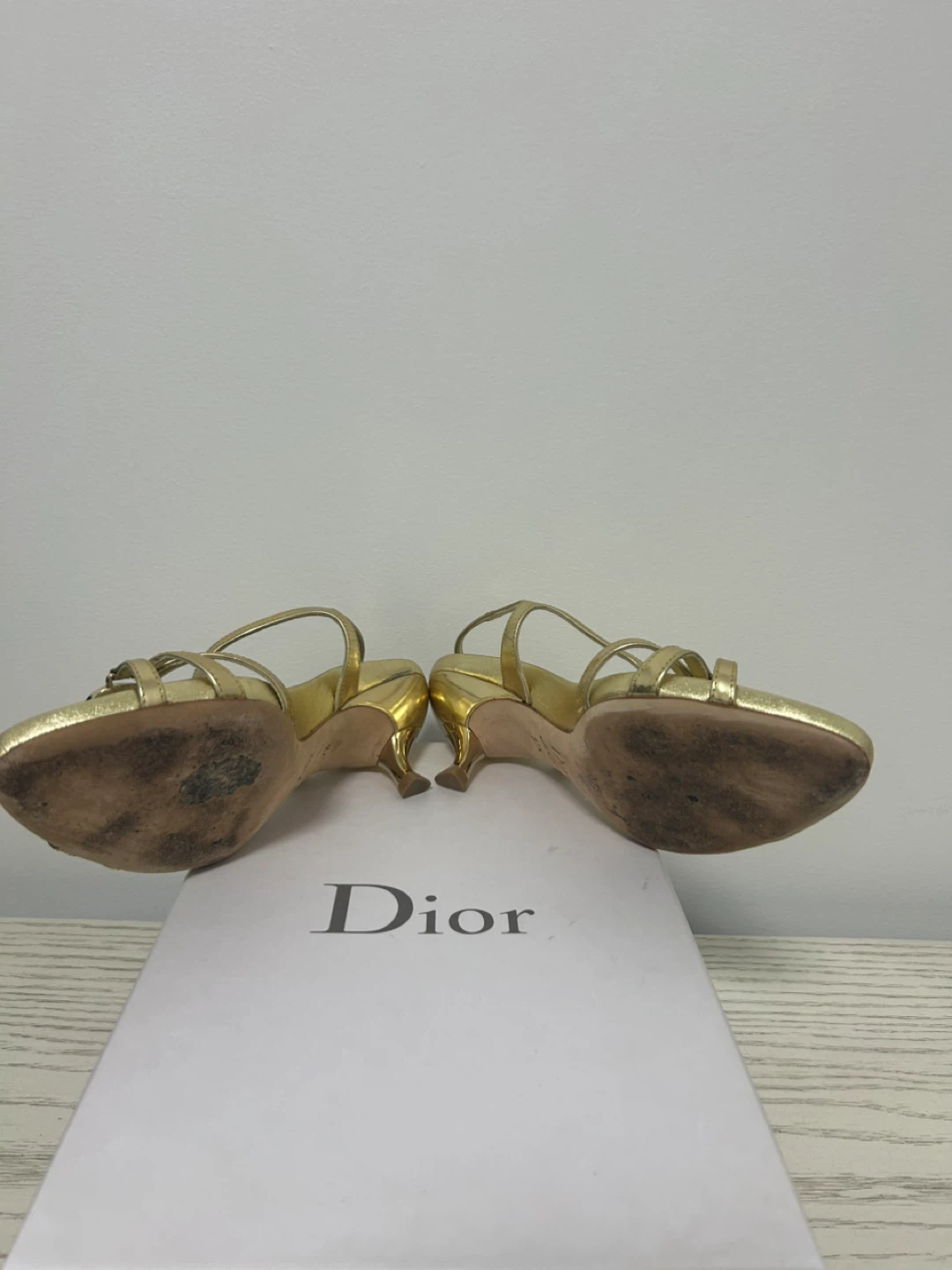 Christian Dior Gold Sandals - photo 4