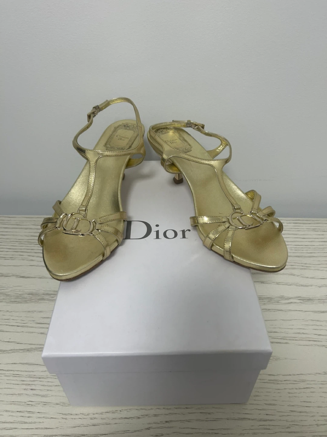 Christian Dior Gold Sandals - photo 2