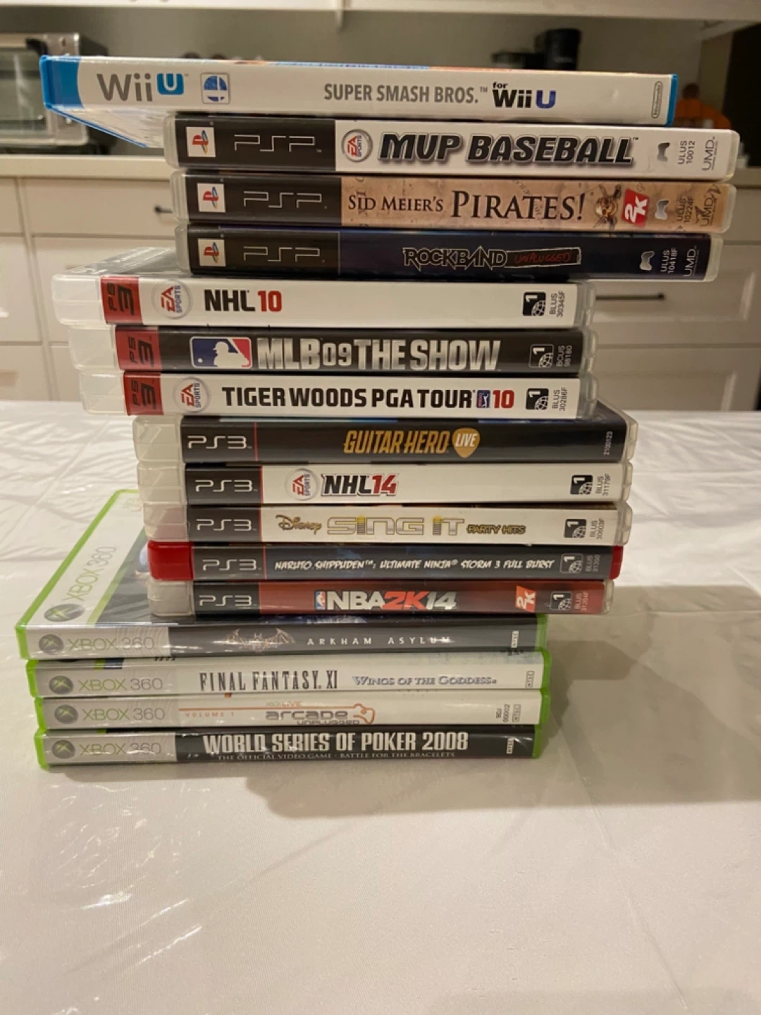 Mixed Lot of Video Games - Wii U, PSP, PS3, Xbox 360