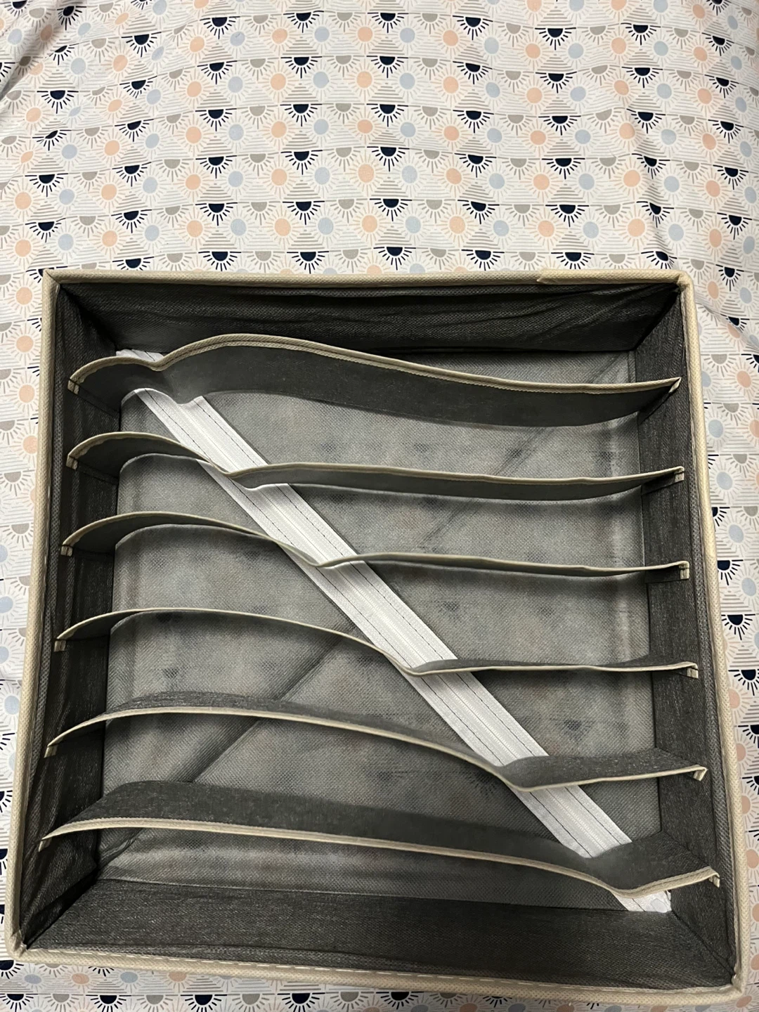 Grey Foldable Drawer Organizer - photo 2