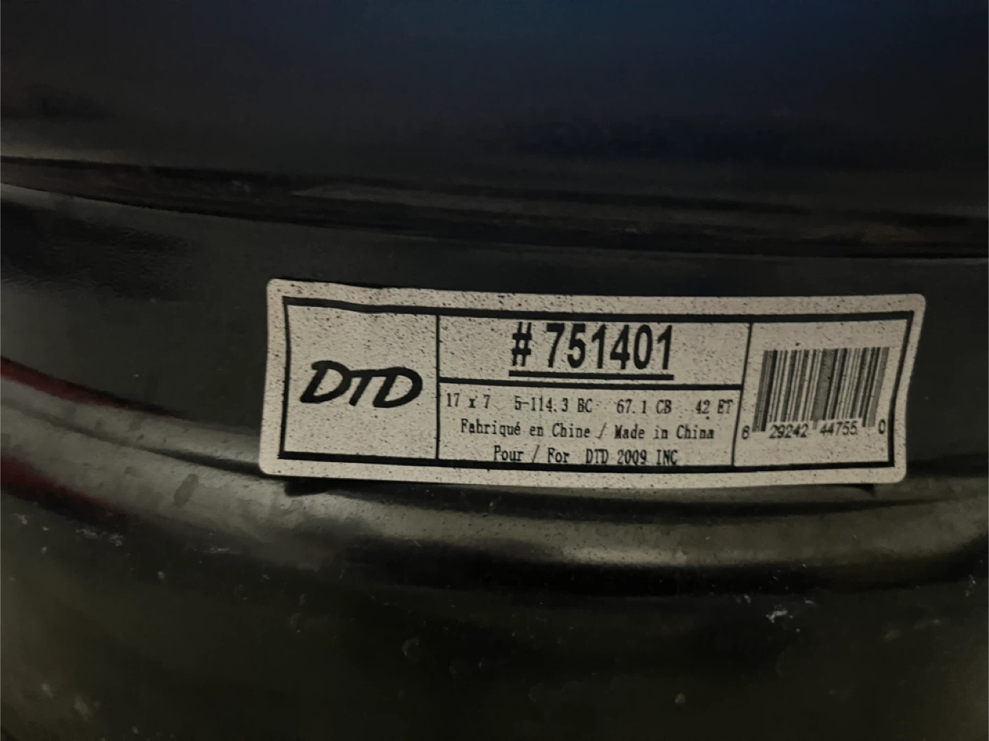 17” steel rims – off my Hyundai Tucson