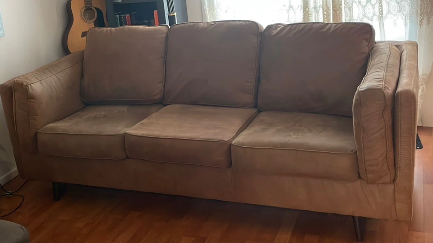 Brown 3-Seater Sofa