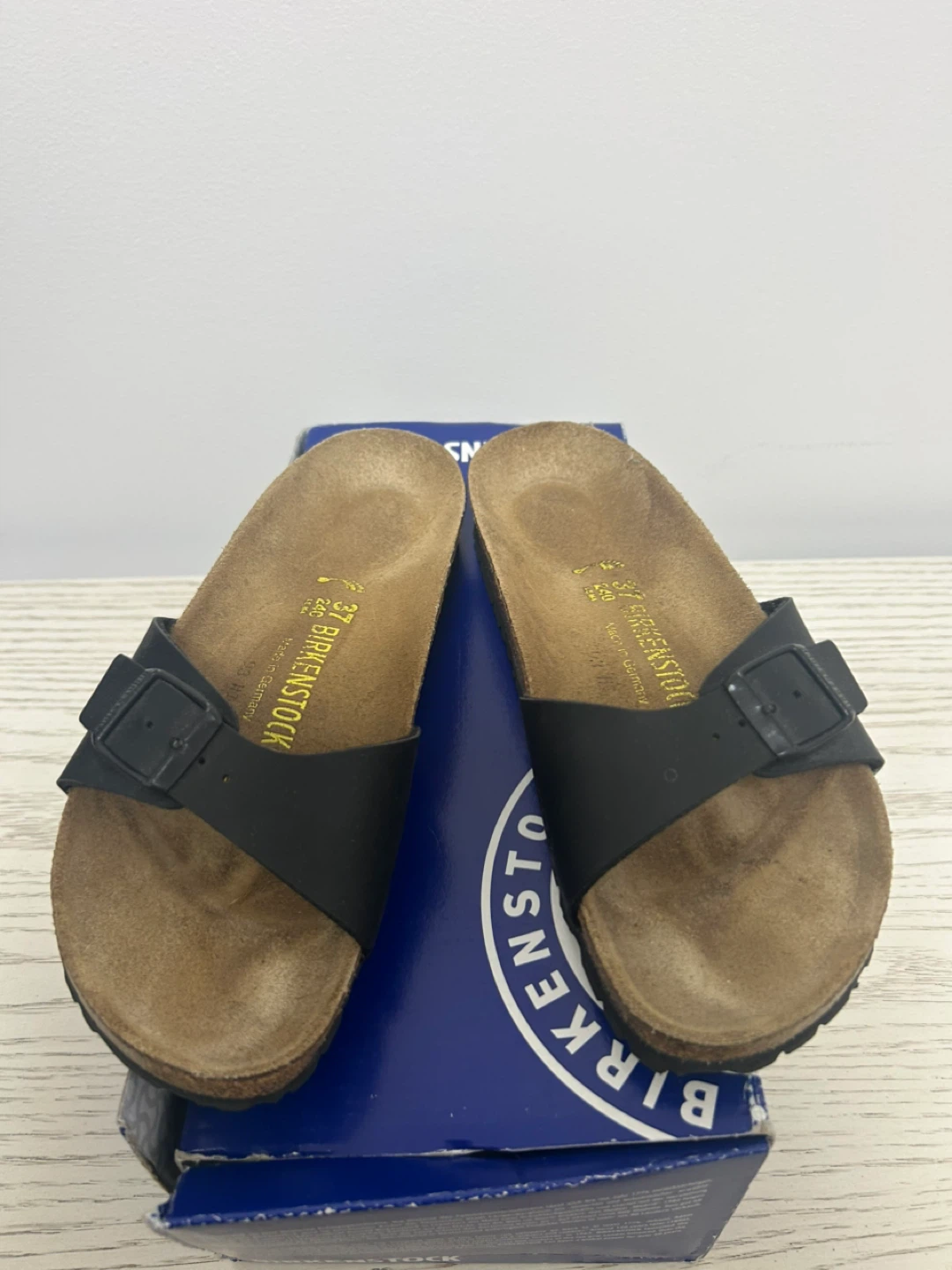 Birkenstock Arizona Black Sandals - Size 37