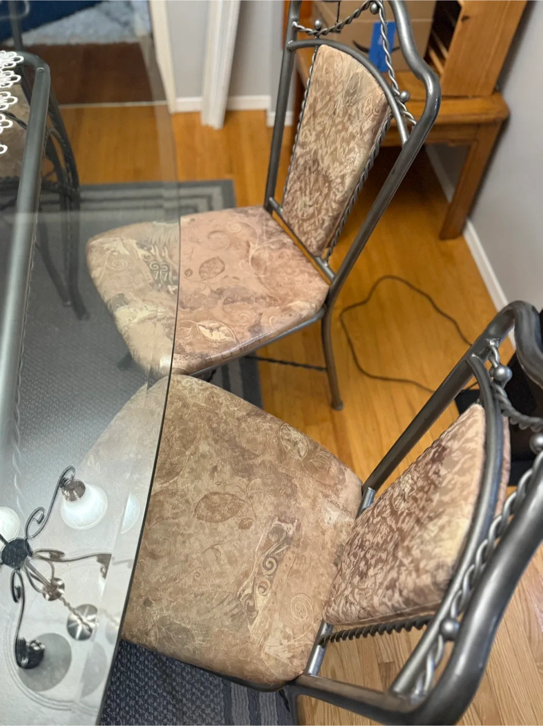 Glass Dining Table with 6 Chairs image indicator(2)