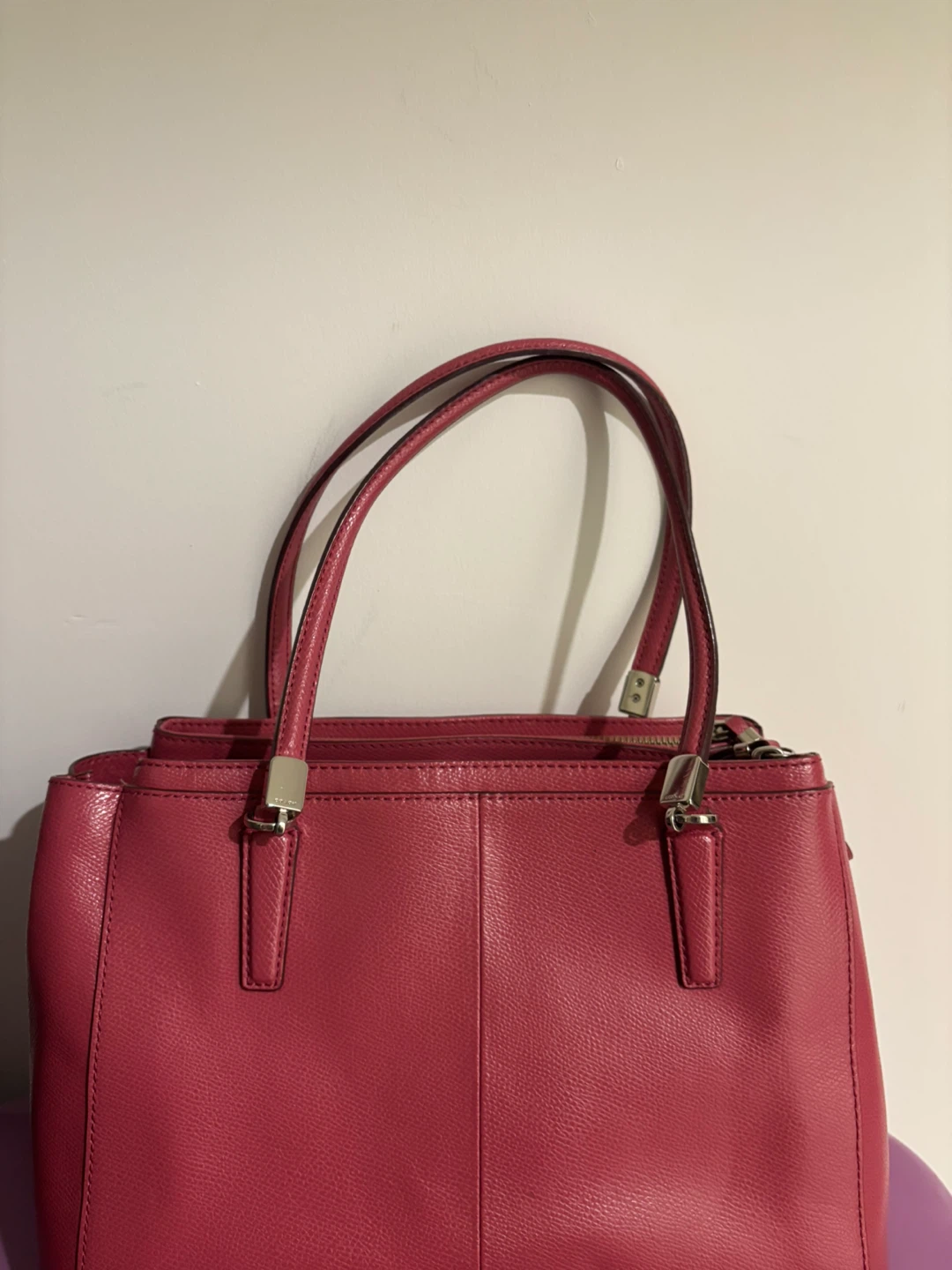 Coach Pink Leather Handbag with Wallet (On Sale) - photo 2