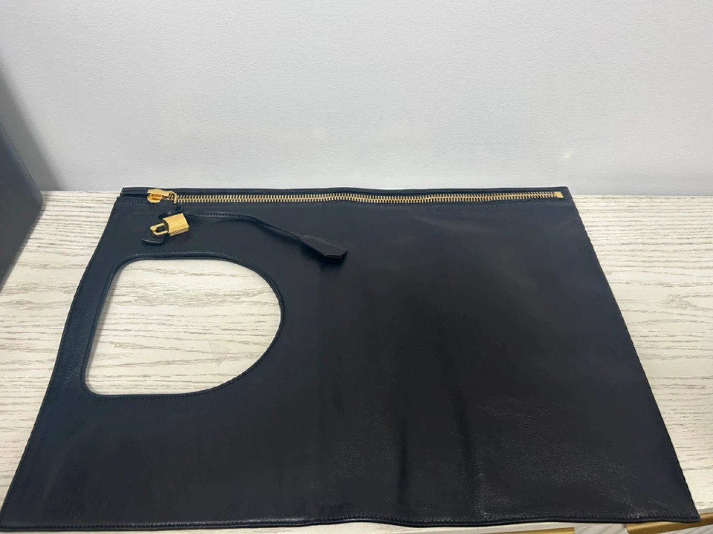 Tom Ford Black Leather Clutch