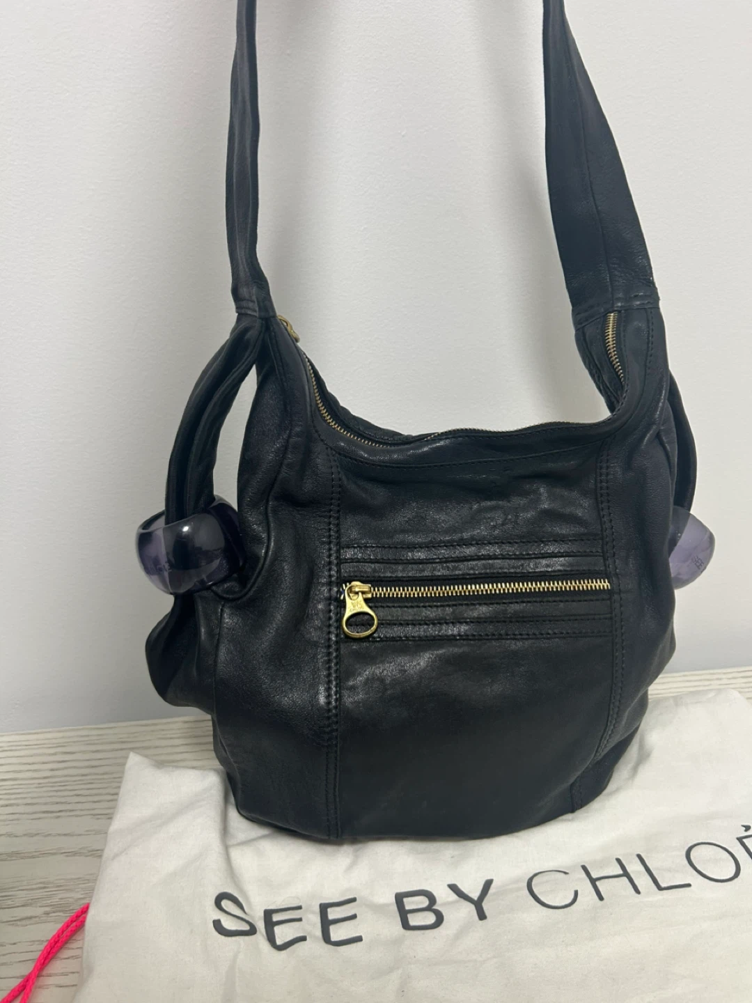 See by Chloé Black Leather Shoulder Bag - photo 2