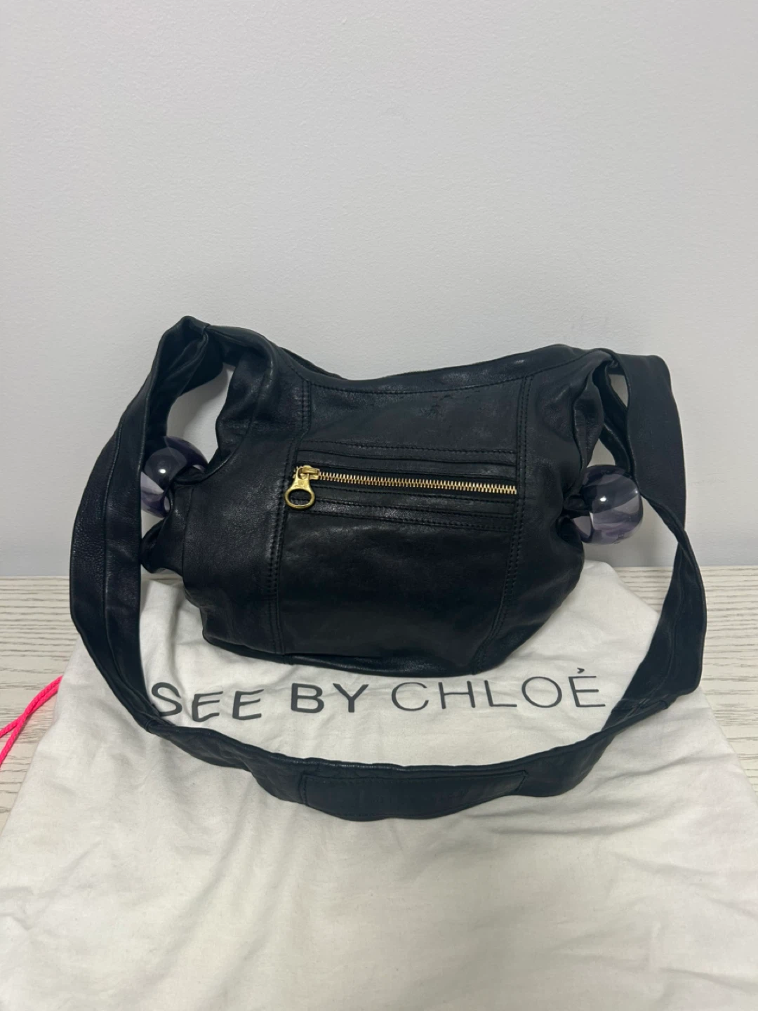 See by Chloé Black Leather Shoulder Bag