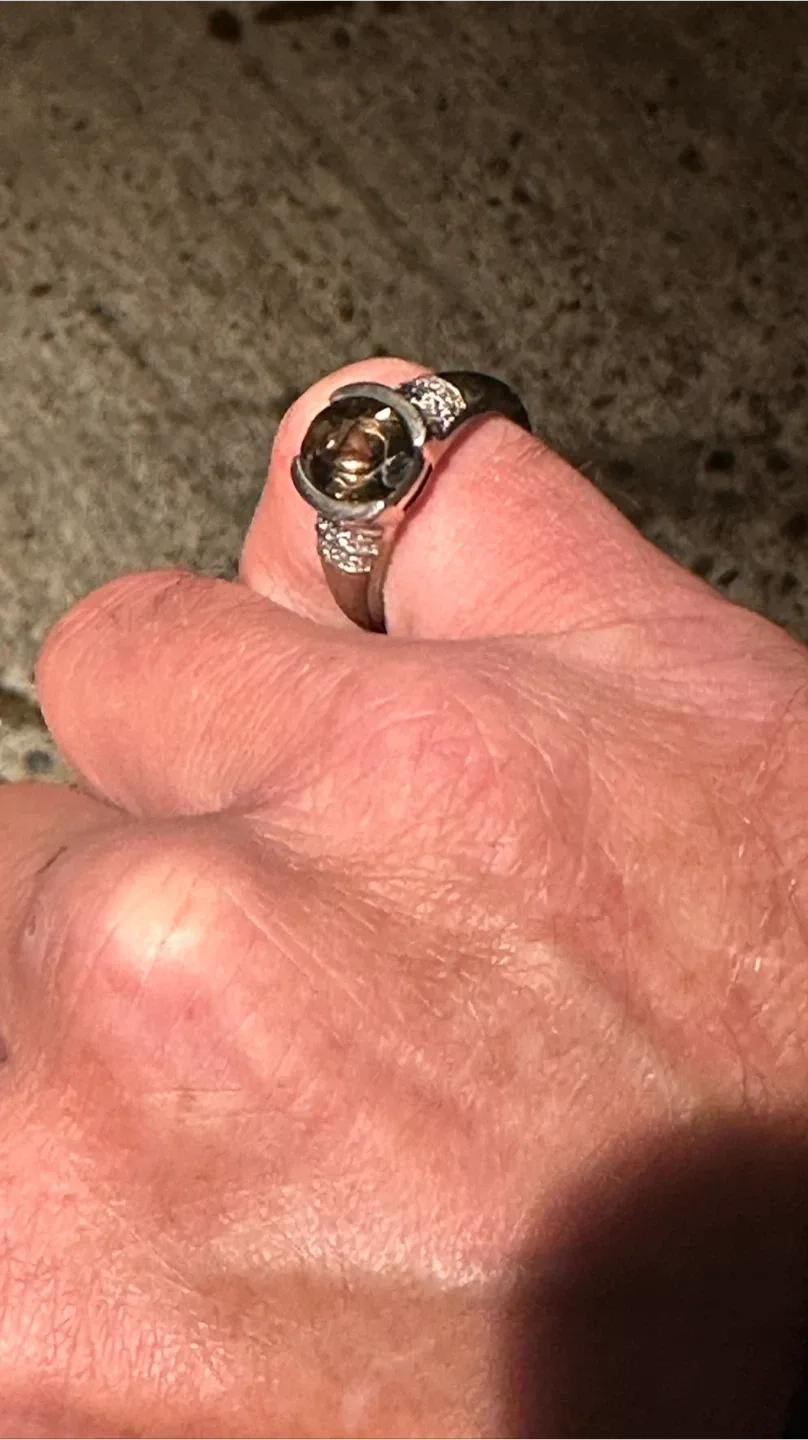 Ring with dark stone image indicator(2)