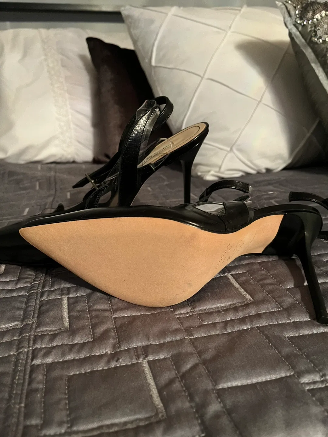 Herzel de Bach Black Heels, Size 9 image indicator(3)