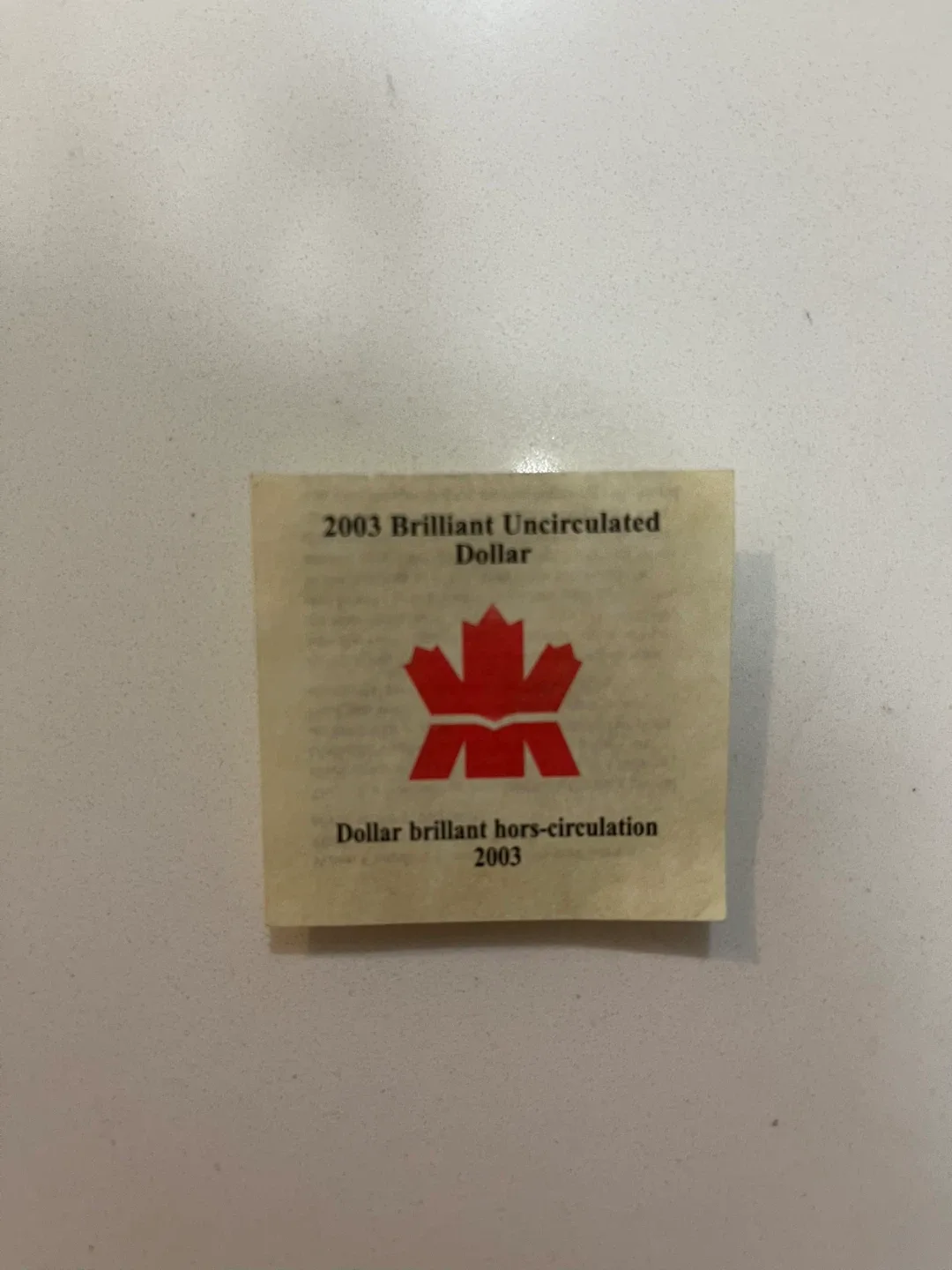 2003 Brilliant Uncirculated Dollar Coin image indicator(2)