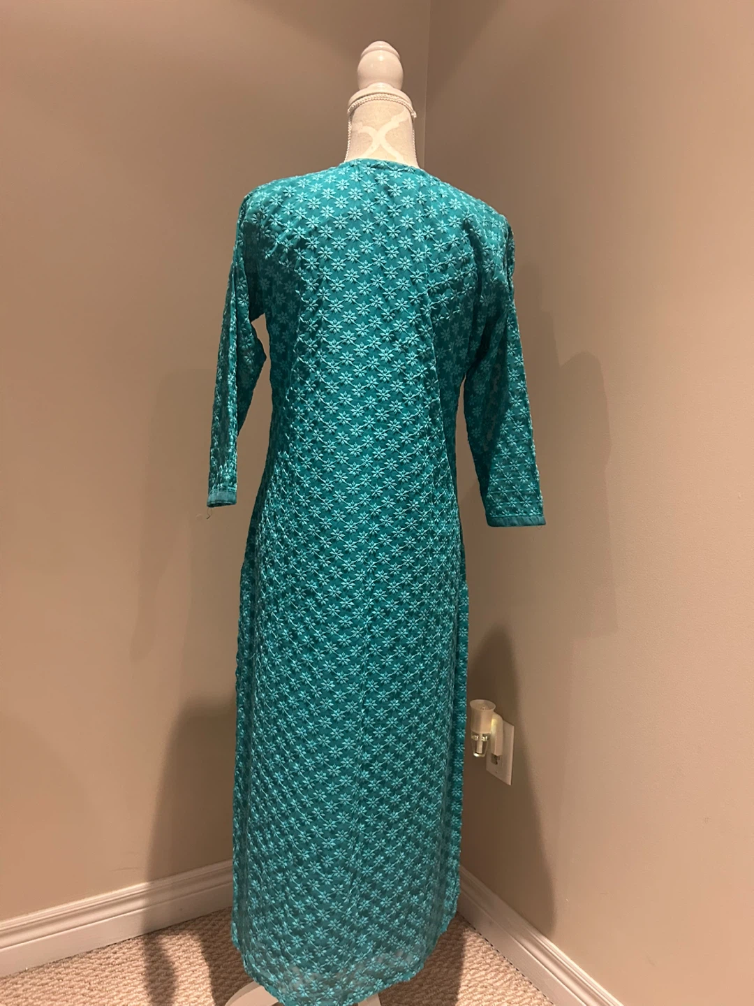 Teal Patterned Dress - photo 2