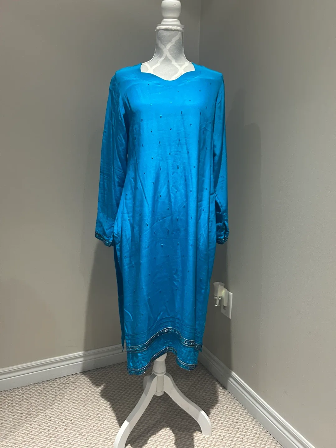 Teal Blue Salwar Kameez thumbnail