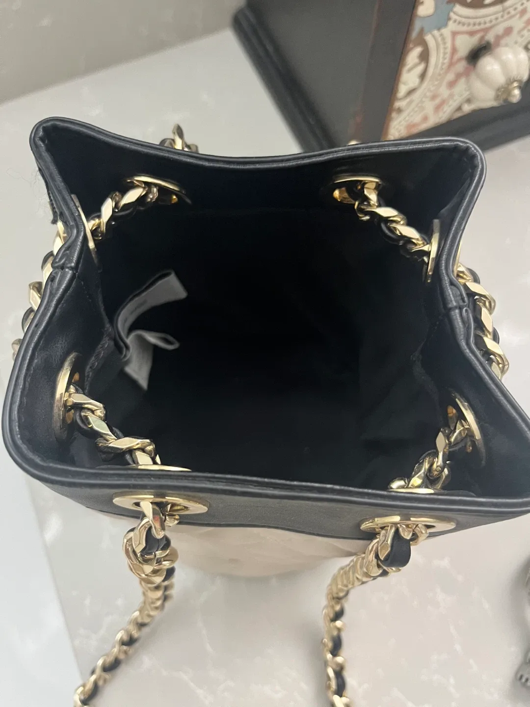 Nine West Bucket Bag - Cream & Black image indicator(2)