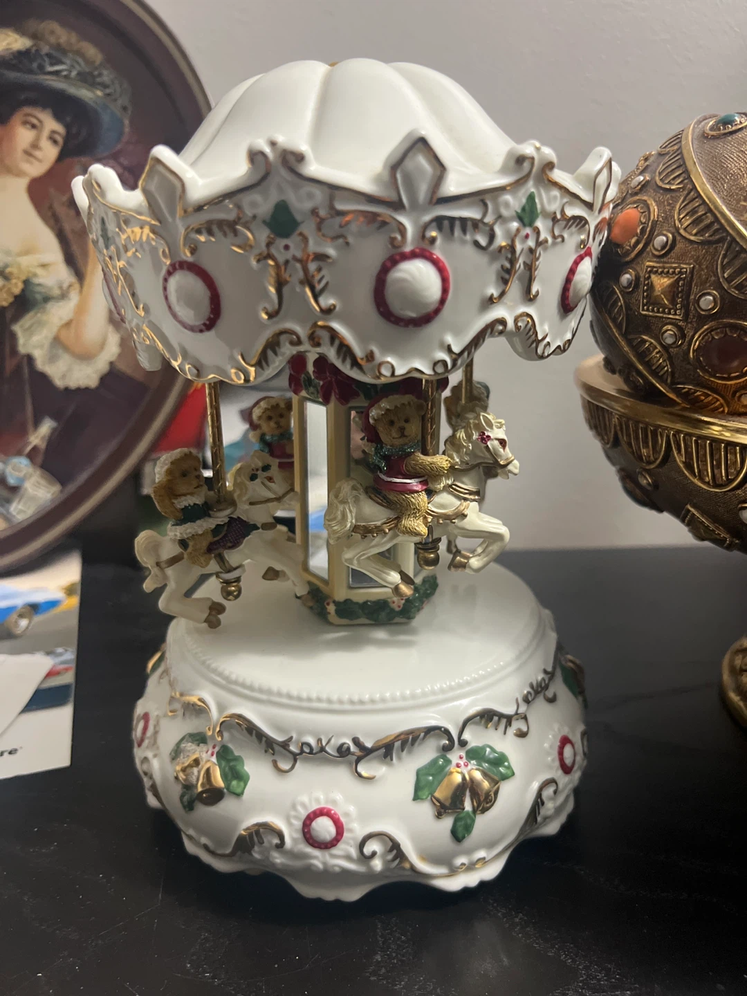 Vintage Carousel Music Box