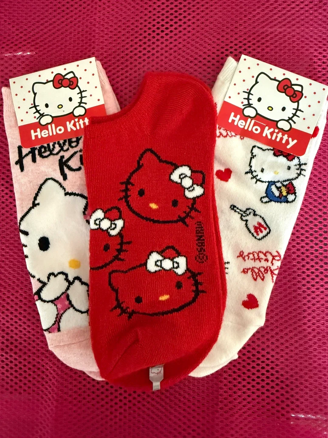 Hello Kitty Women's/ Teens Socks (3 sets for $9.00) - Brand New thumbnail