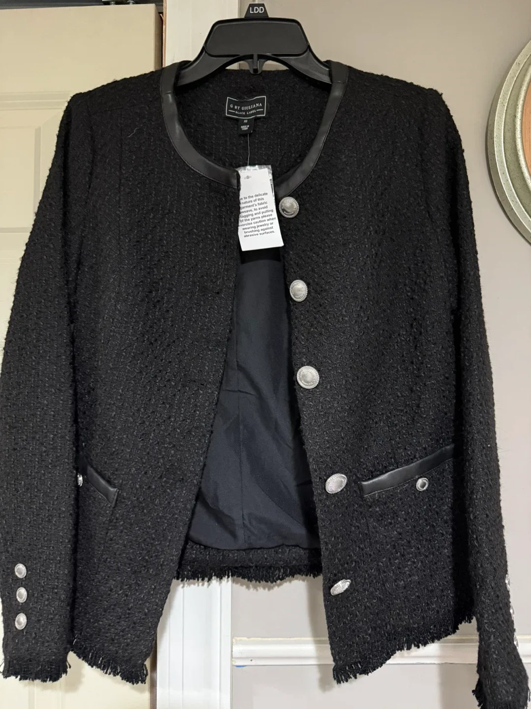 G by Giuliana Black Label Tweed Jacket - XS