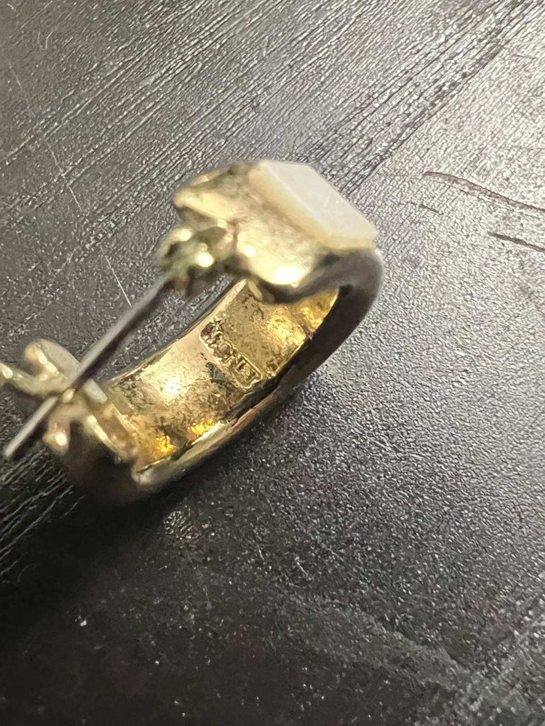 Monet Gold Tone Hoop Earrings - photo 3