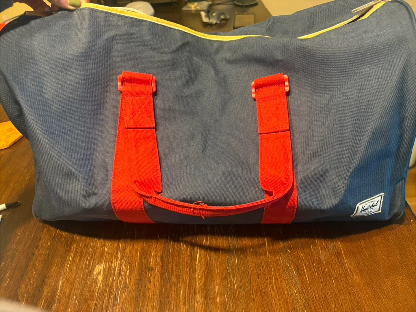 Herschel Novel Duffle Bag - Navy/Red image indicator(2)