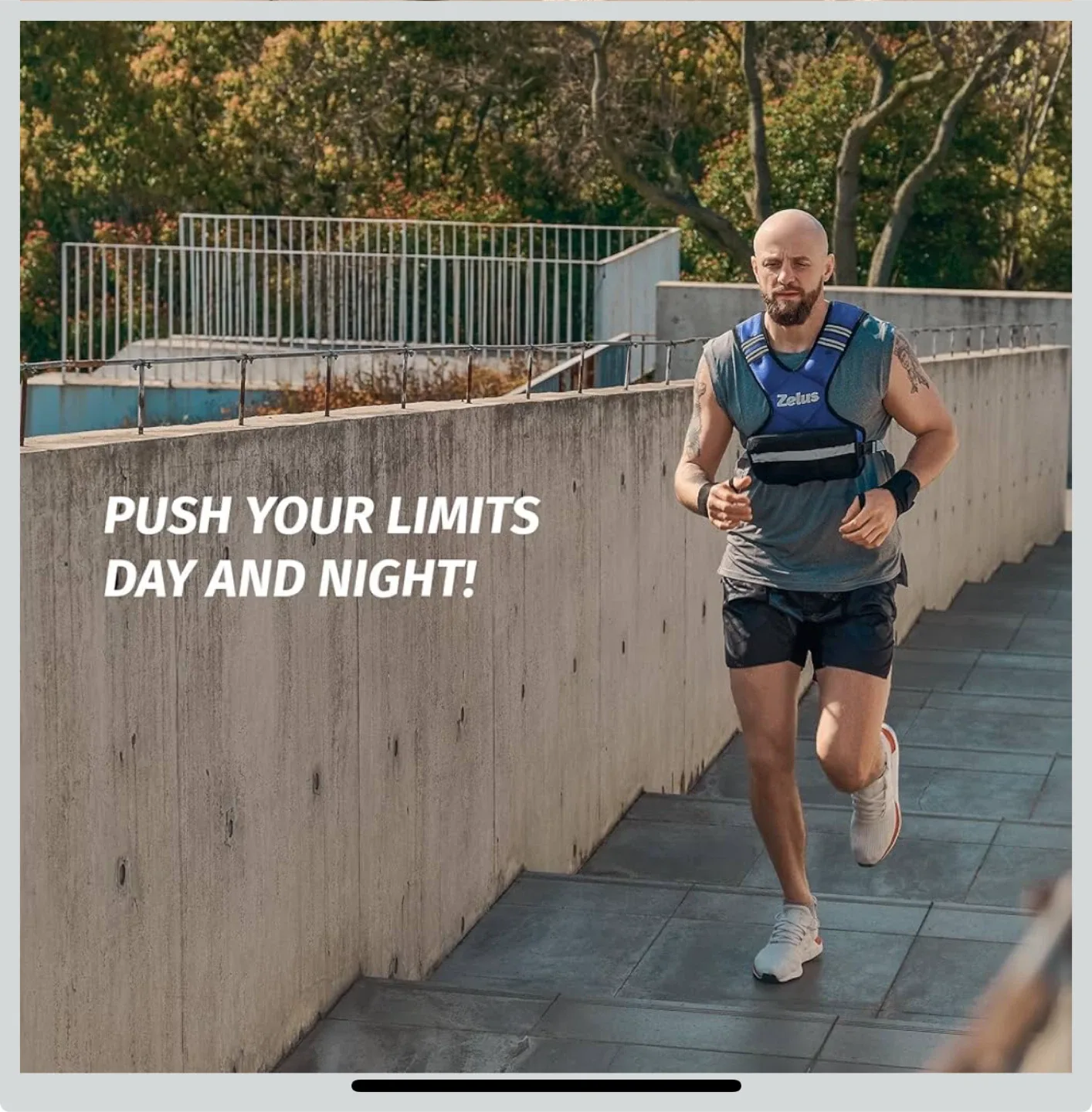 Zelus X-Shaped Weighted Vest 11lb-20lb adjustable image indicator(7)