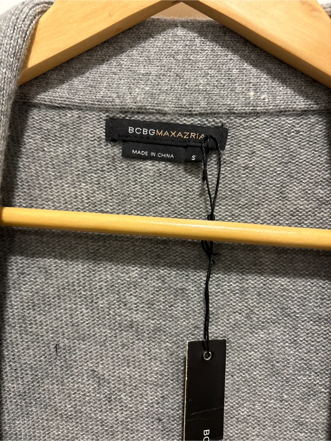 BCBGMAXAZRIA Grey Cardigan - Size S image indicator(2)