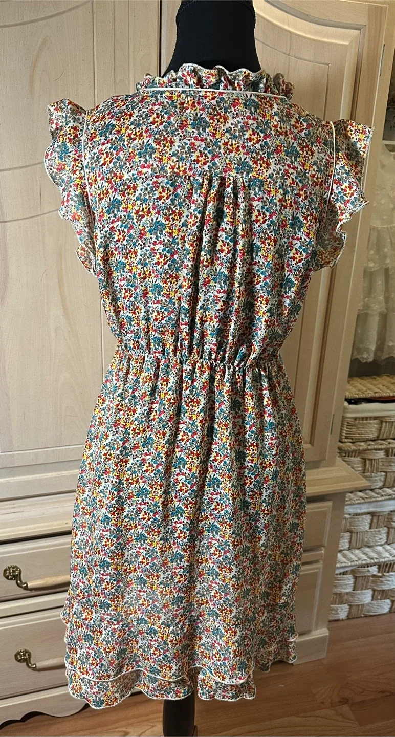 Apricot Floral Dress image indicator(2)