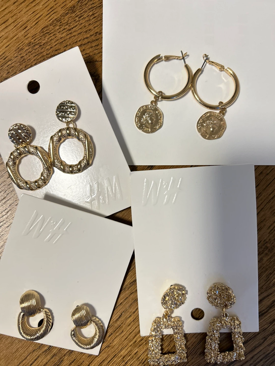 H&M Gold Tone Earrings - Set of 4 - photo 5