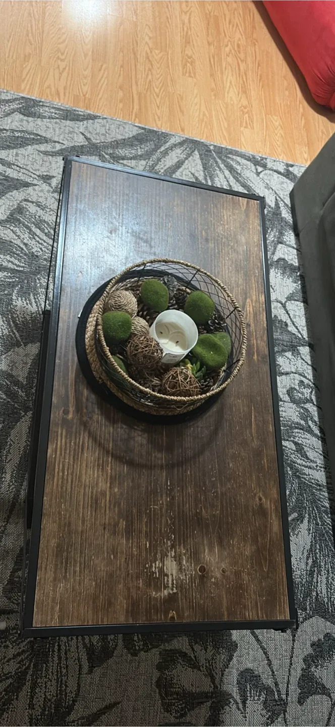 Wood and Metal Coffee Table image indicator(3)