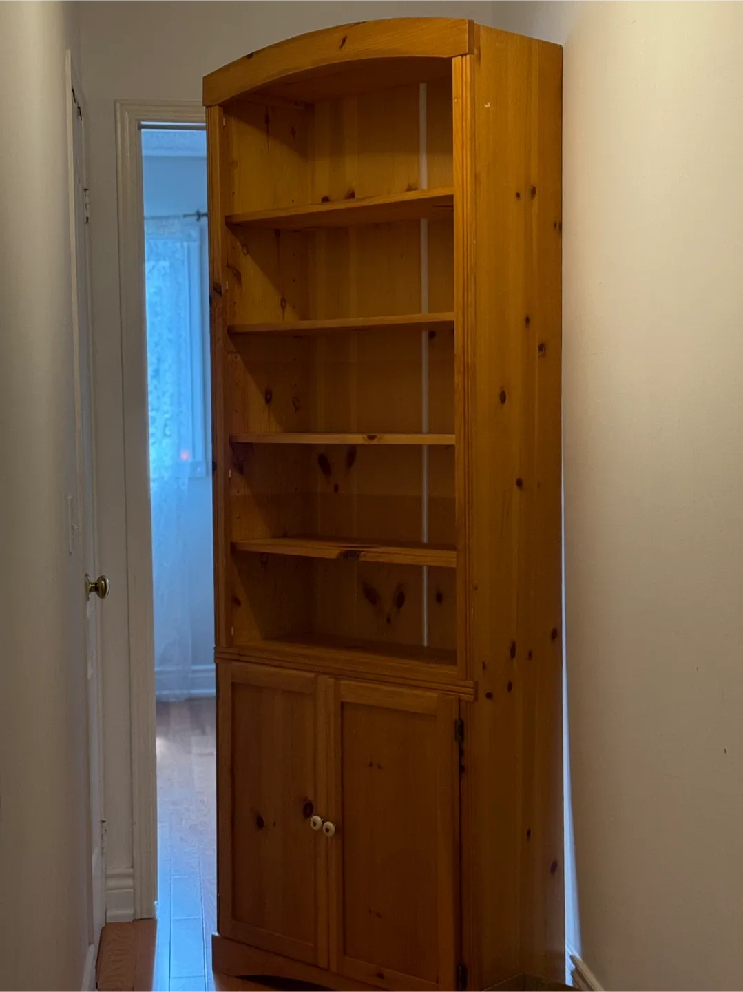 Wooden Bookcase with Cabinet image indicator(2)