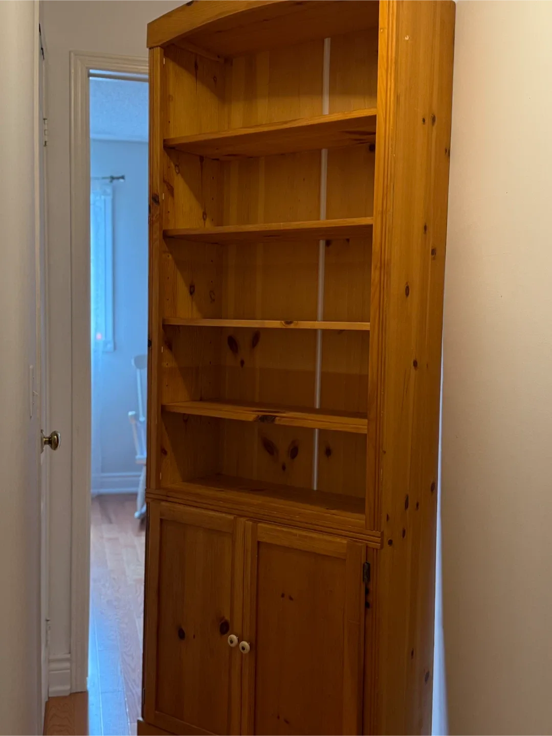 Wooden Bookcase with Cabinet image indicator(4)