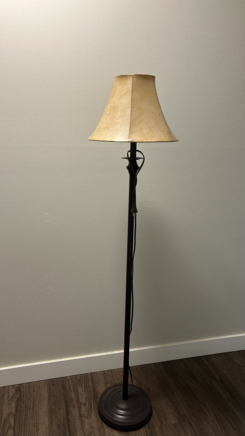 Floor Lamp with Beige Shade - photo 2