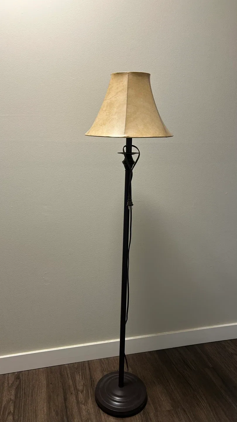 Floor Lamp with Beige Shade image indicator(2)