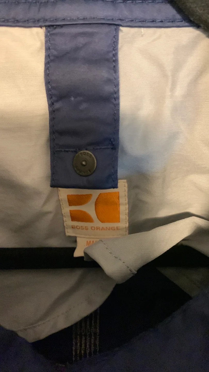 Mens Blue Jacket Hugo Orange image indicator(6)