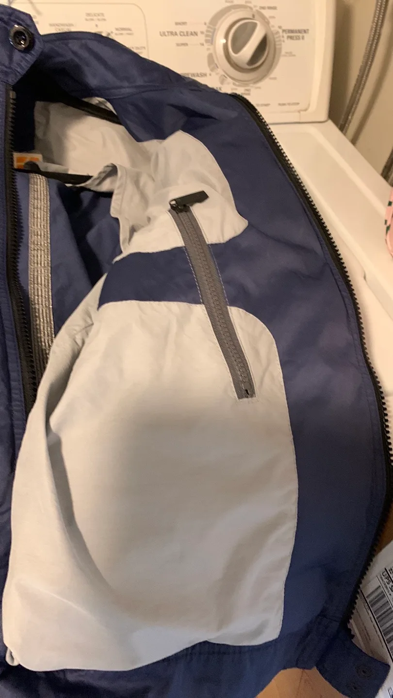 Mens Blue Jacket Hugo Orange image indicator(10)